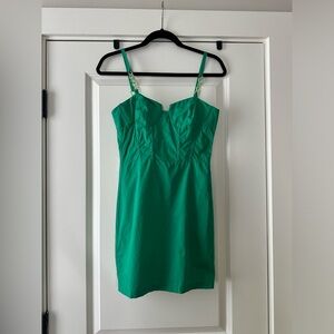 GREEN ZARA MINI DRESS